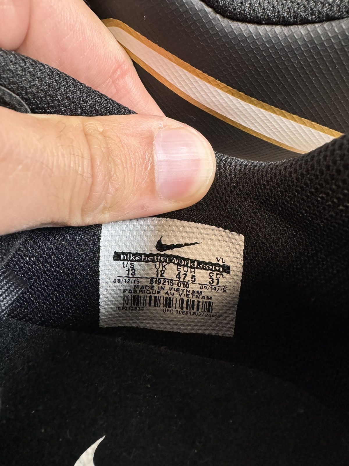 Nike Men's Nike Tiempo X Genio II BLACK Indoor Soccer size 13 Size US 13 / EU 46 - 7 Thumbnail
