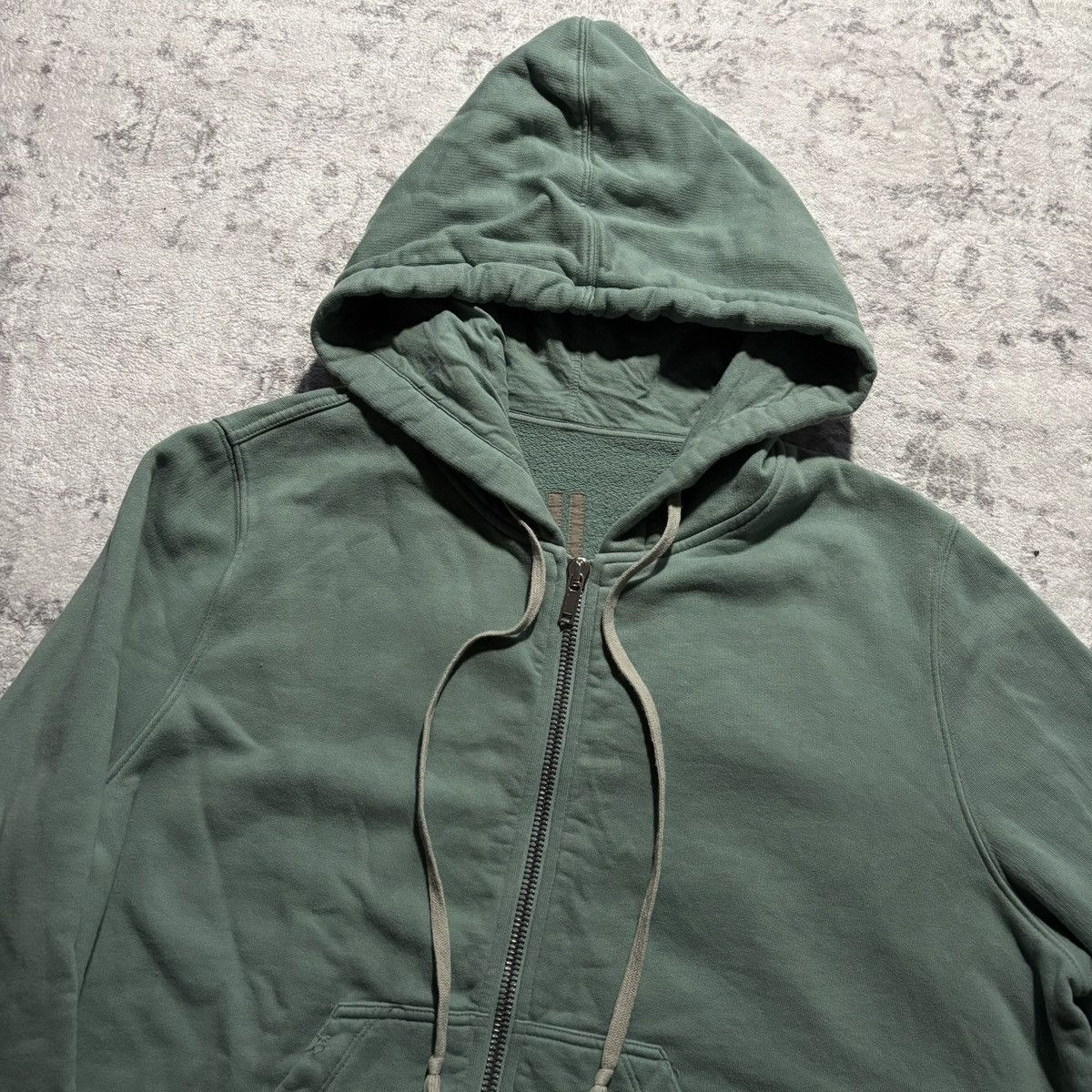 Rick Owens Drkshdw Rick Owens DRKSHDW Aqua Zip-Up Jason Hoodie | Size XL Size US XL / EU 56 / 4 - 4 Thumbnail