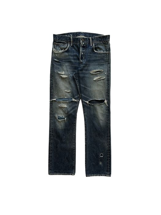 Visvim SS20 Social Sculpture 01 Slim Damaged-17 | Grailed