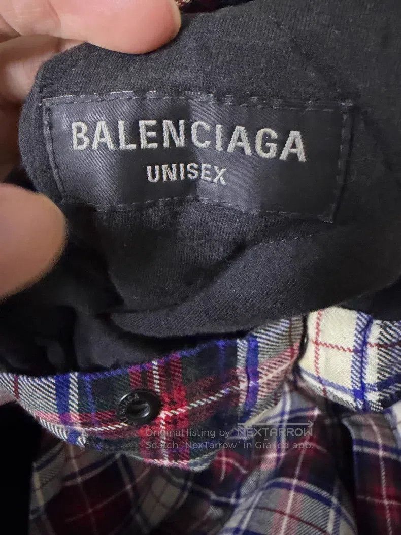 Balenciaga Balenciaga Rendered Gradient Plaid Hoodie Size US XXS / EU 40 - 3 Thumbnail