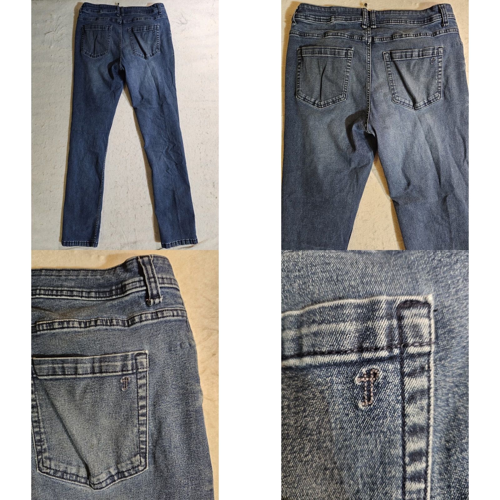 Denime The Perfect Jean NYC Slim Fit Jeans Mens Size 33x34 Med. Wash Denim Stretch Flex Size US 33 - 8 Thumbnail