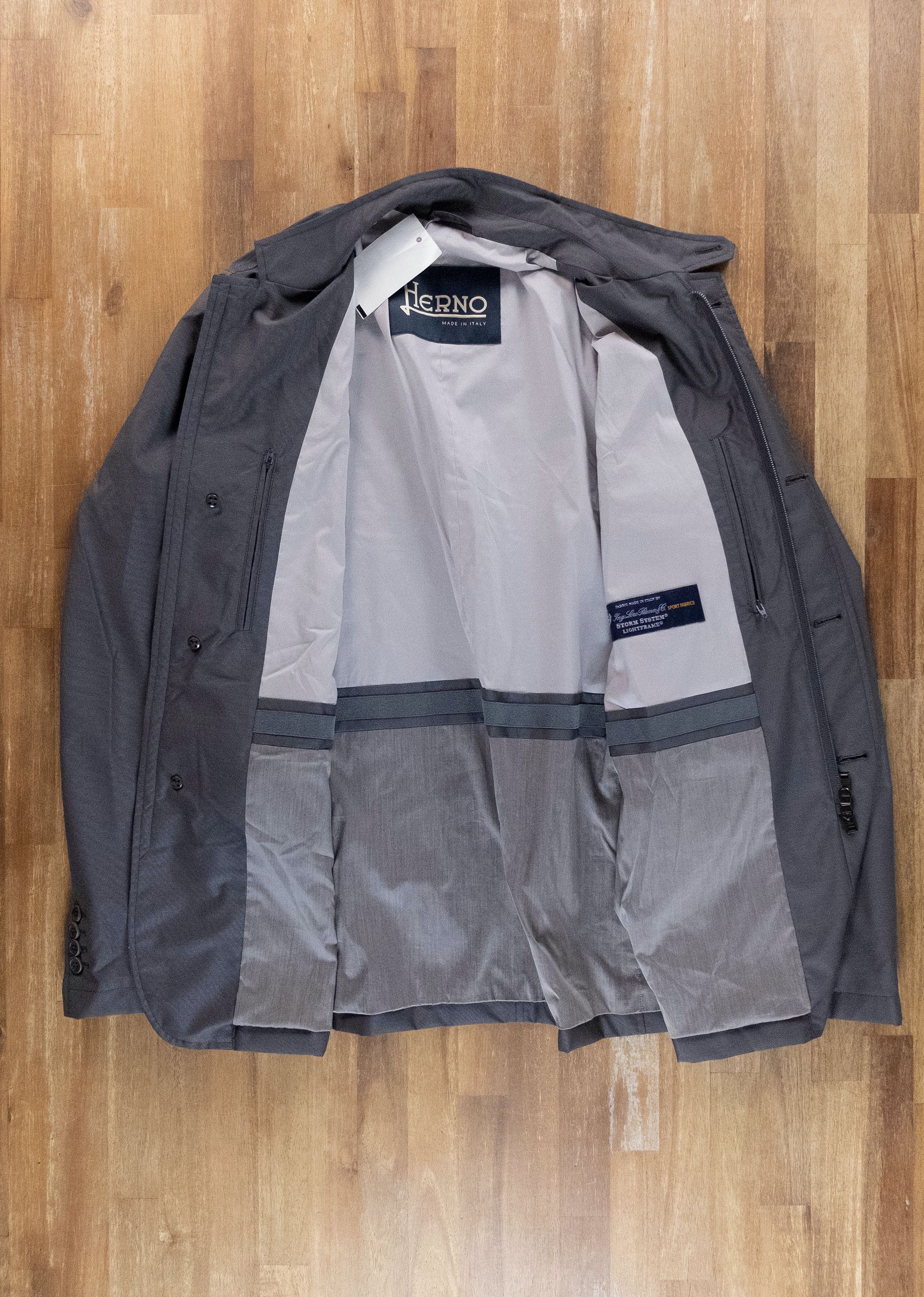 Herno HERNO gray Storm System wool blend jacket Large q Size US L / EU 52-54 / 3 - 7 Thumbnail