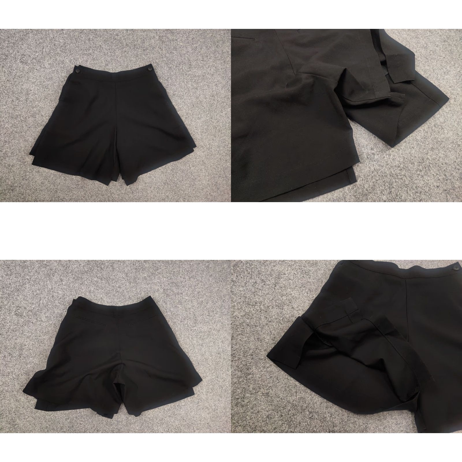 Yohji Yamamoto Yohji Yamamoto Y's Regulation Laine Wool Womens Pocket Buttons Tuck Shorts Size 28" / US 6 / IT 42 - 8 Thumbnail