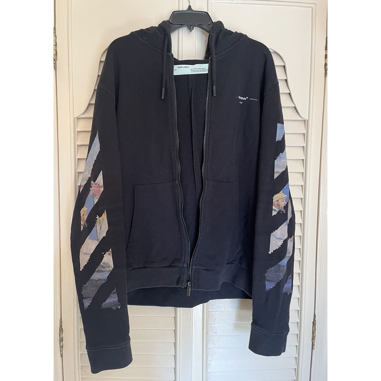 Off-White Off-White SS19 Impressionism Monet Arrow Sweatshirt Hoodie V Size US XL / EU 56 / 4 - 7 Thumbnail