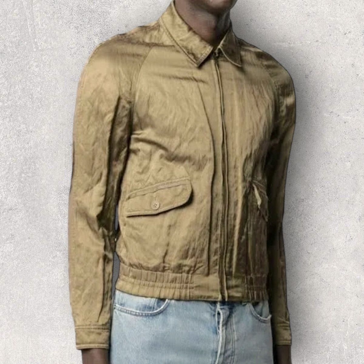 Saint Laurent Paris Saint Laurent Crinkled Satin Jacket Size US M / EU 48-50 / 2 - 10 Thumbnail