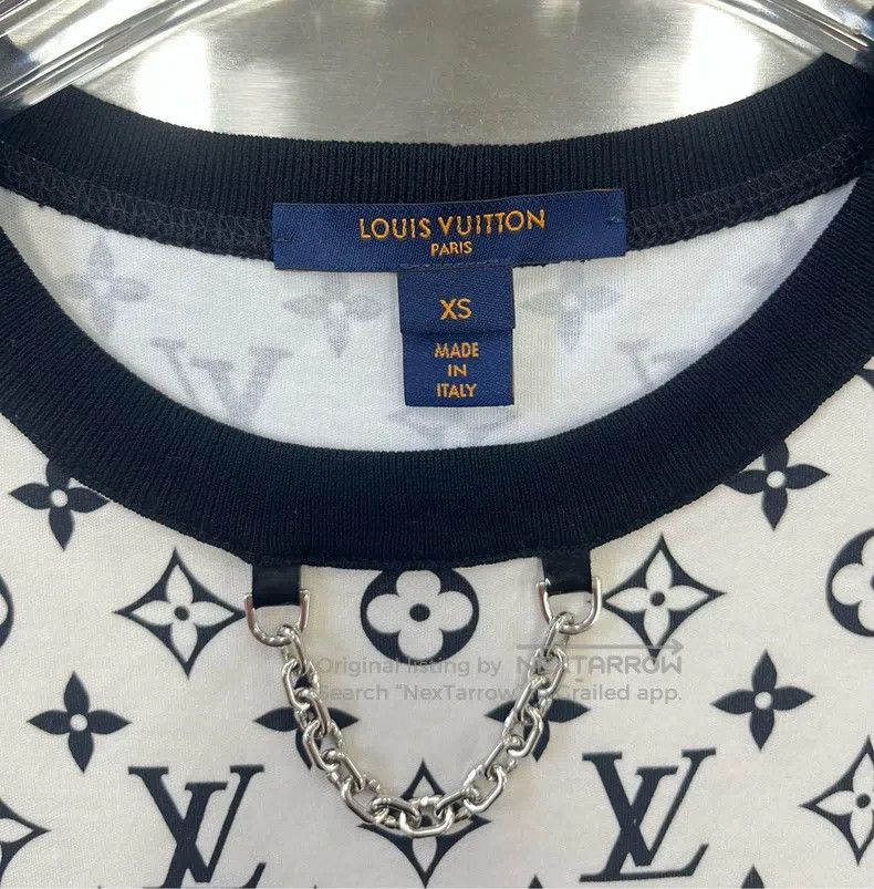 Louis Vuitton Louis Vuitton White old flower full logo chain short sleev Size US XS / EU 42 / 0 - 3 Thumbnail