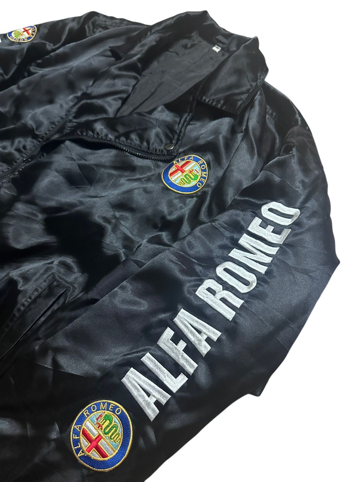 Sports Specialties × Vintage RARE ‼️ Vintage ALFA ROMEO Double Collar Bomber Jacket Size US XL / EU 56 / 4 - 3 Thumbnail