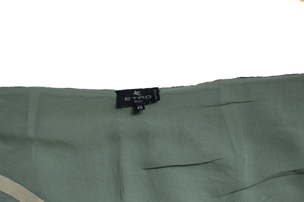 Etro Etro, green and gold printed maxi skirt Size 34" / US 12 / IT 48 - 8 Thumbnail