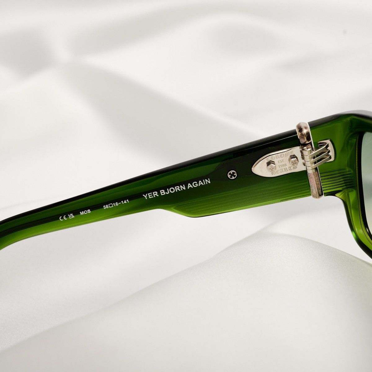Chrome Hearts CHROME HEARTS YER BJORN AGAIN MOSS SUNGLASSES Size ONE SIZE - 5 Thumbnail