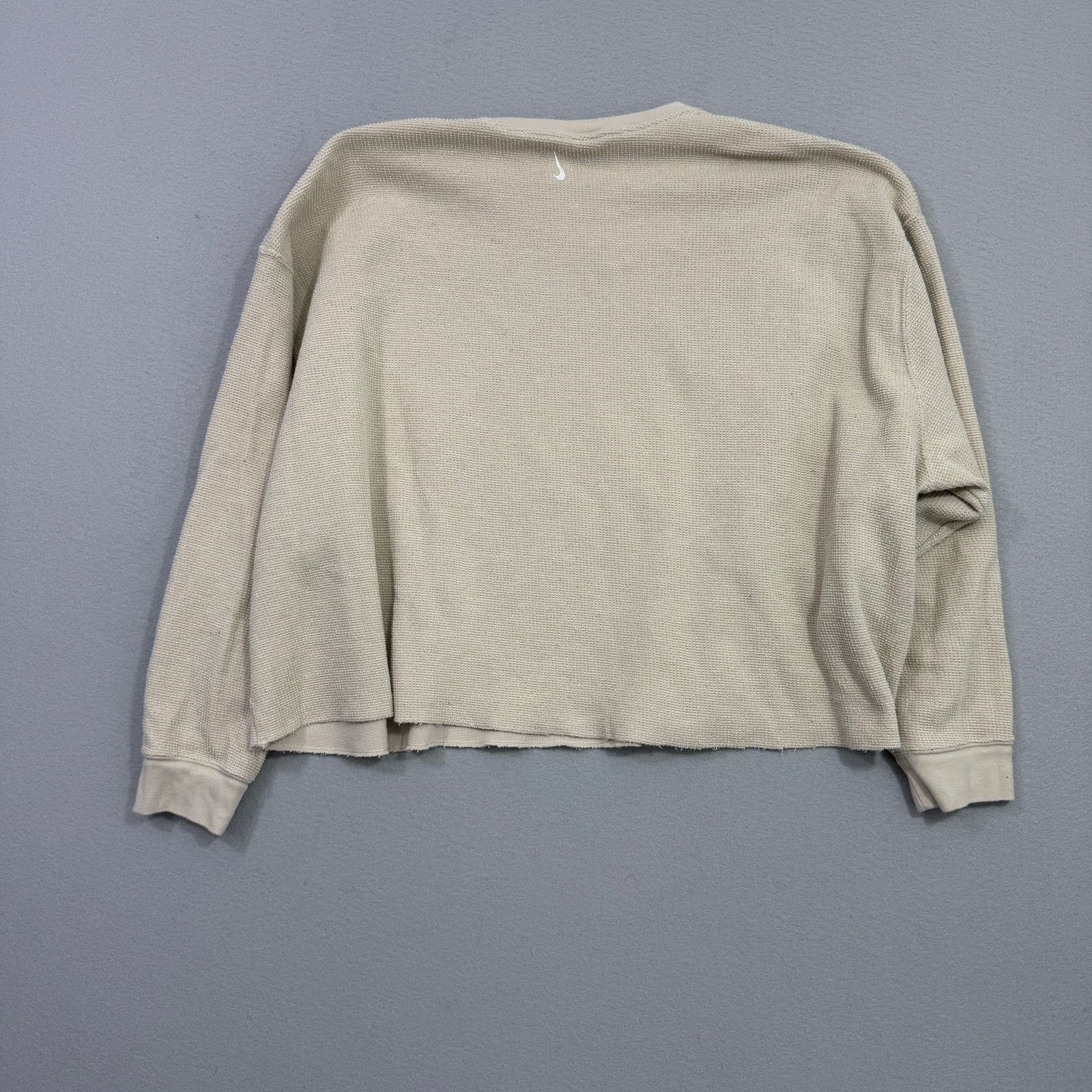 Nike Nike Thermal Boxy Fit Long Sleeve Shirt Women's 2XL Cream Size XXL / US 16-18 / IT 52-54 - 7 Thumbnail