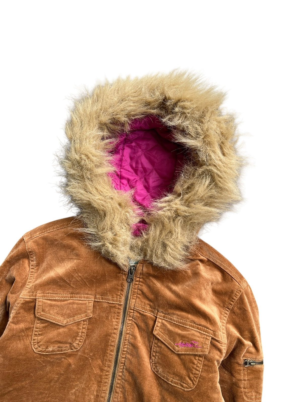 Hollister 2000s Hollister Cropped Fur Jacket Y2K Style Size M / US 6-8 / IT 42-44 - 3 Thumbnail