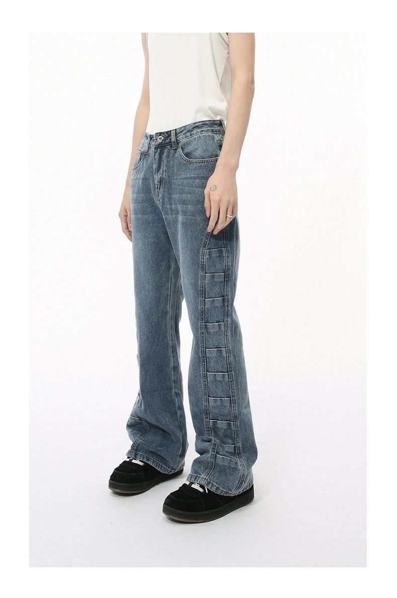 Japanese Brand × Jean Japanese style pleated personalized design flared jeans Size US 32 / EU 48 - 6 Thumbnail
