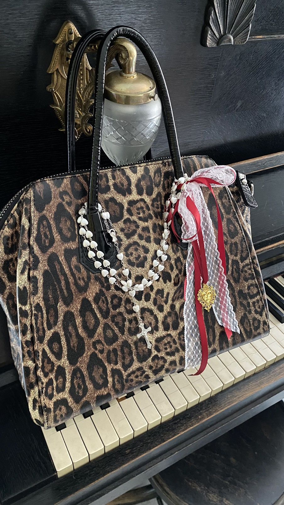 Vintage Leopard vintage tote bag Size ONE SIZE - 1 Thumbnail