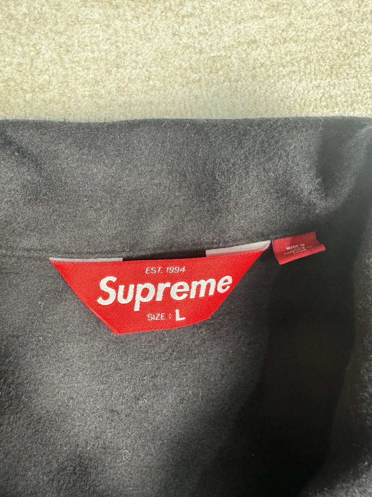 Supreme Moleskin work jacket L Size US L / EU 52-54 / 3 - 6 Thumbnail