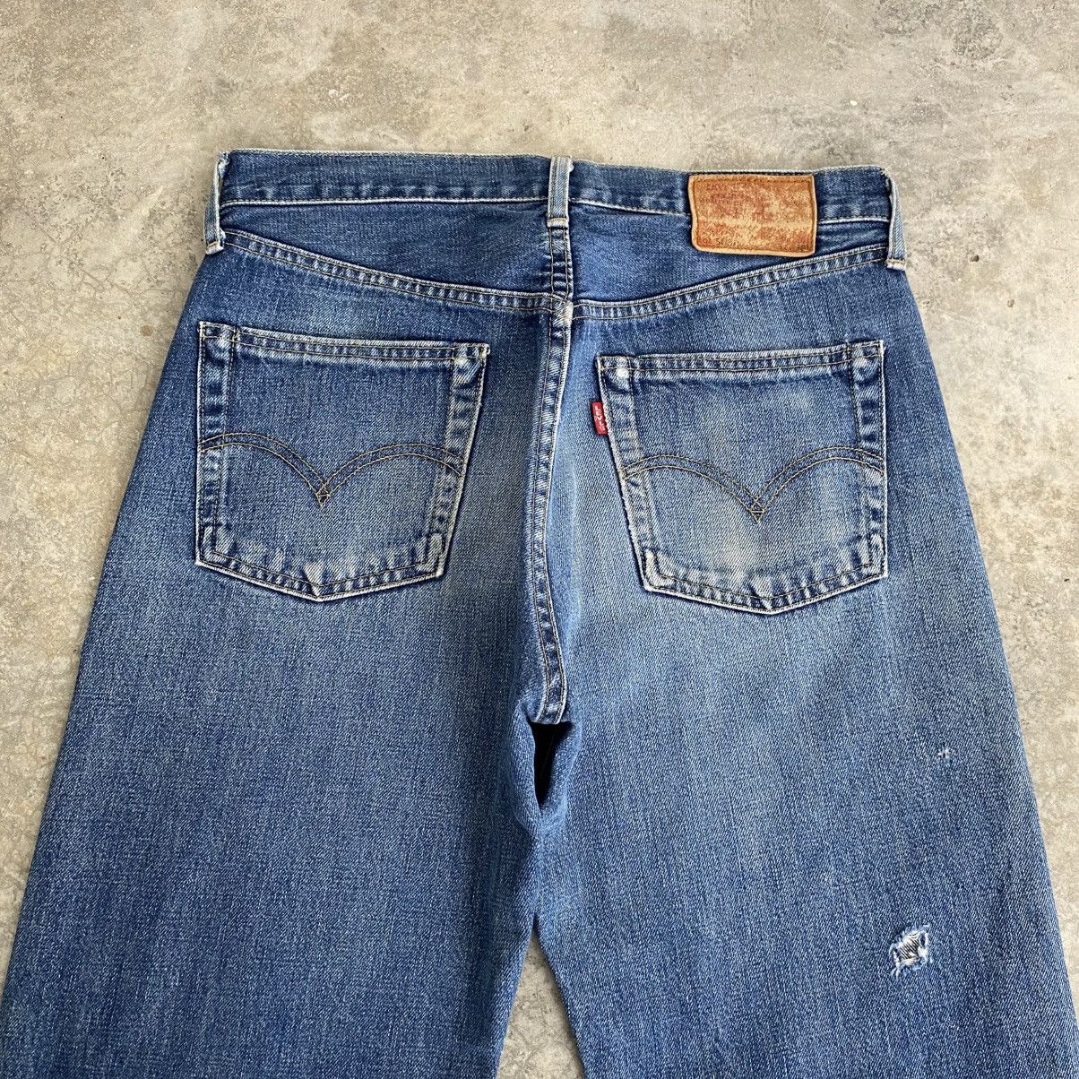 Levi's Vintage 90’s Levis 503B Big E Faded Blue Selvedge LVC Jeans Size US 30 / EU 46 - 9 Thumbnail