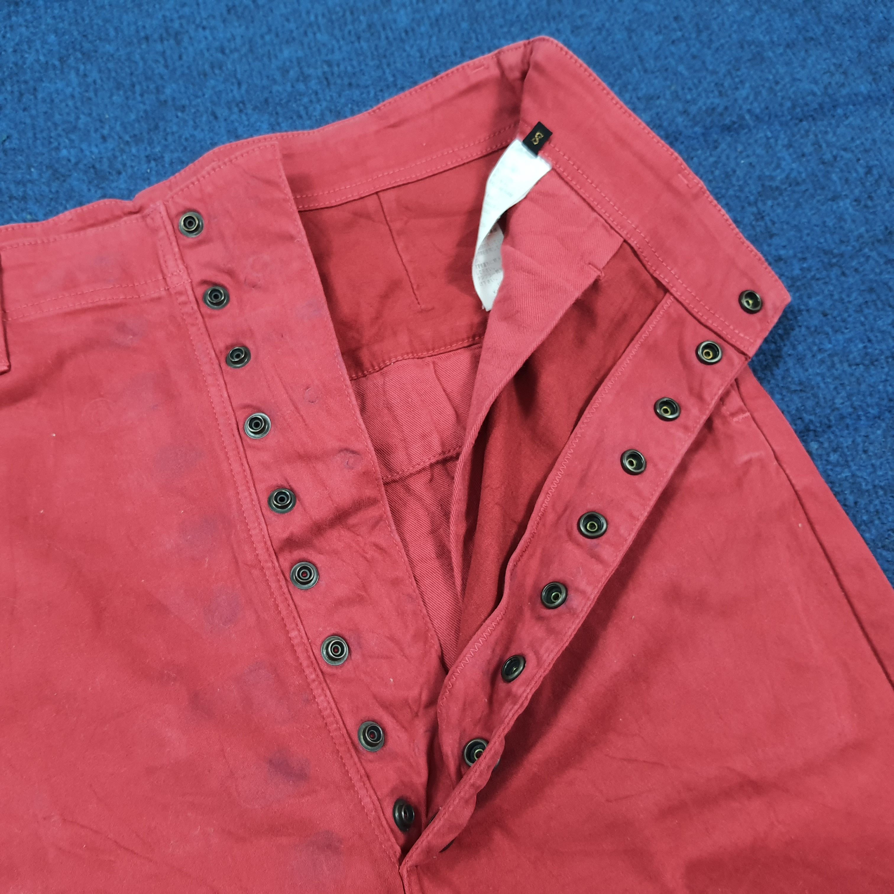 Kapital KAPITAL Japan Red Cotton Tencel Stretch Pants C297N25 Size 26" / US 2 / IT 38 - 6 Thumbnail