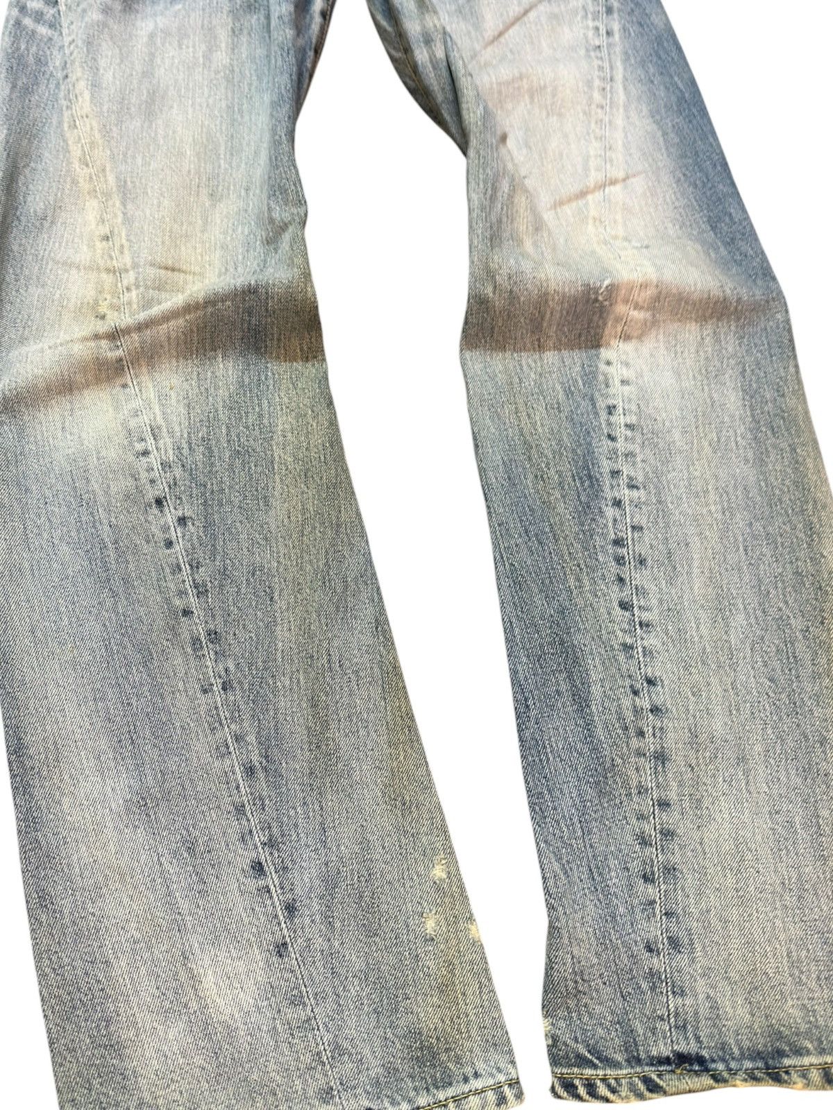 Who Decides War Vintage RNA.Inc Twisted Legs Faded Grunge Denim Size US 31 - 3 Thumbnail