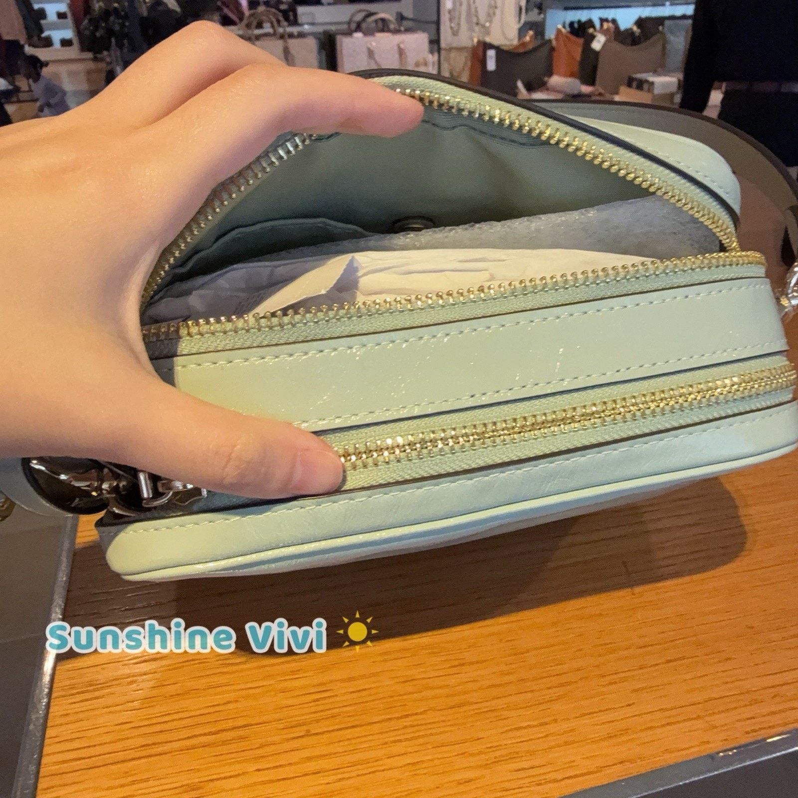 Coach NWT Coach Mini Carey Crossbody Bag CEK70 leather Pistachio Size ONE SIZE - 6 Thumbnail