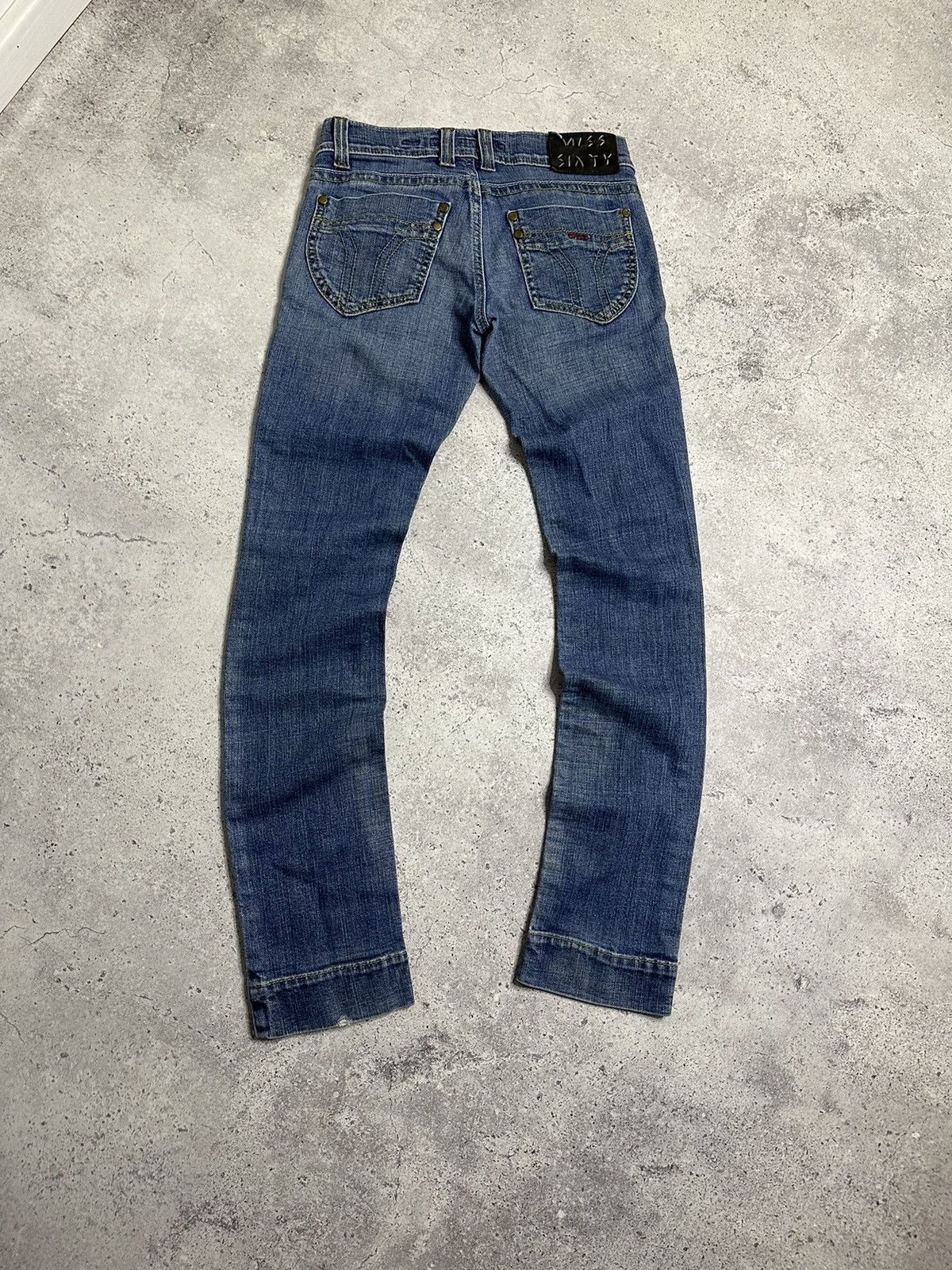 Miss Sixty Miss Sixty Style Binky 00s Y2k Low Rise Denim Blue Jeans Size 27" / US 4 / IT 40 - 1 Thumbnail