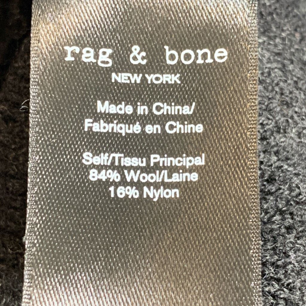 Rag & Bone Rag & Bone Dark Charcoal Gray Wool Blend Neutral Knit Pullov Size L / US 10 / IT 46 - 9 Thumbnail
