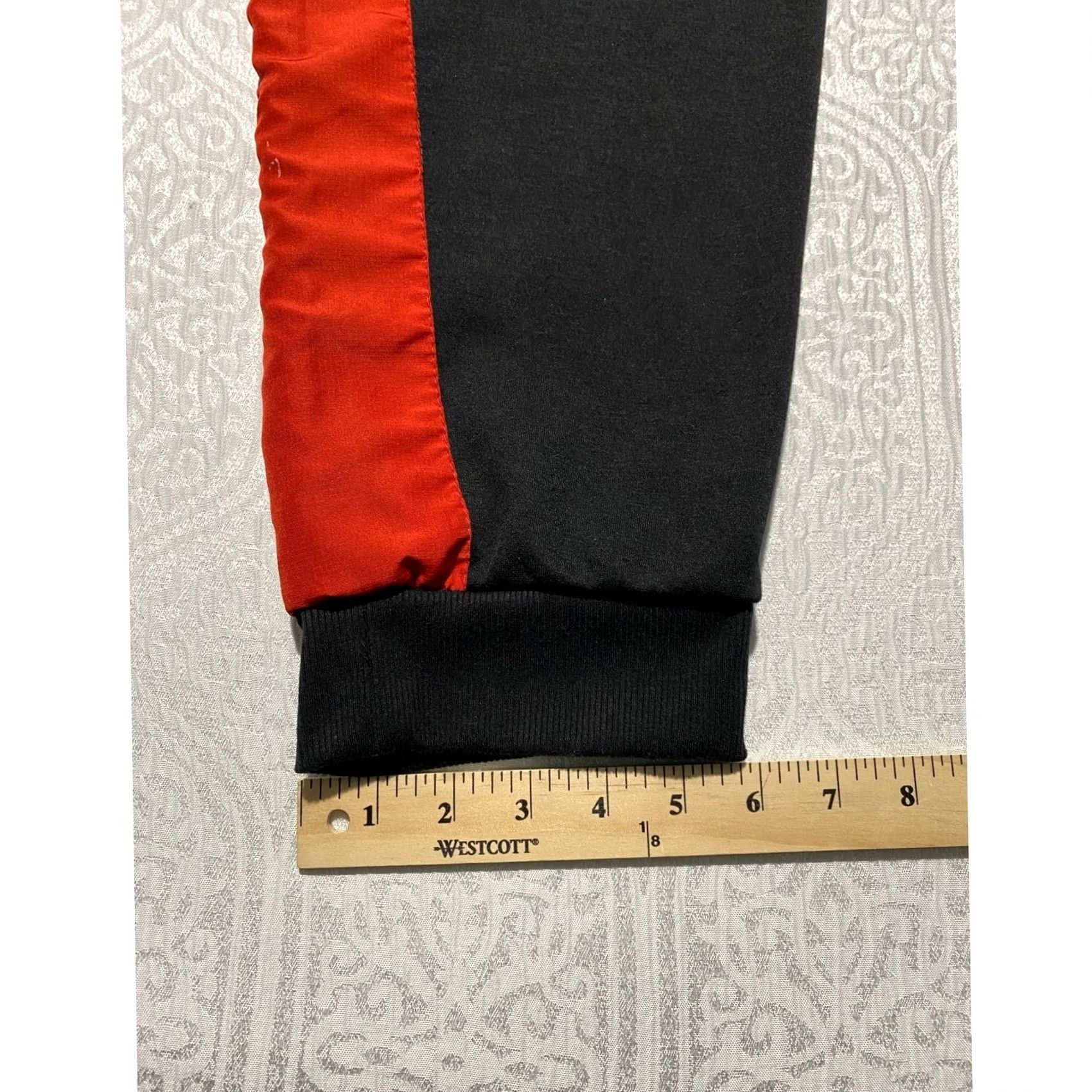 Nike Nike Mens 4X Jogger Pants Black Red Colorblock Cotton Blend Sweatpants Size US 39 - 5 Thumbnail
