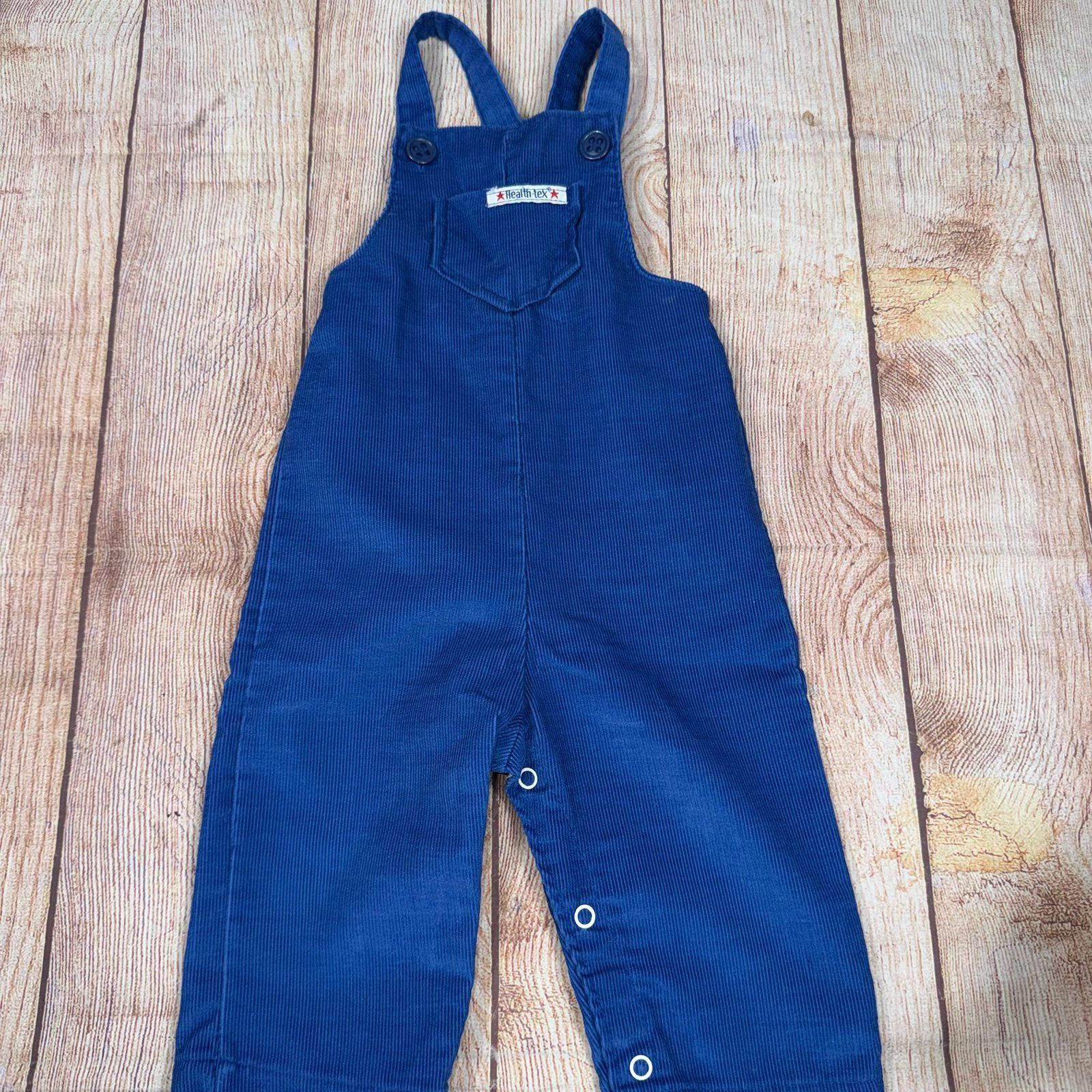Other Vintage Health-tex 18 Month Blue Corduroy Overalls Size ONE SIZE - 1 Thumbnail