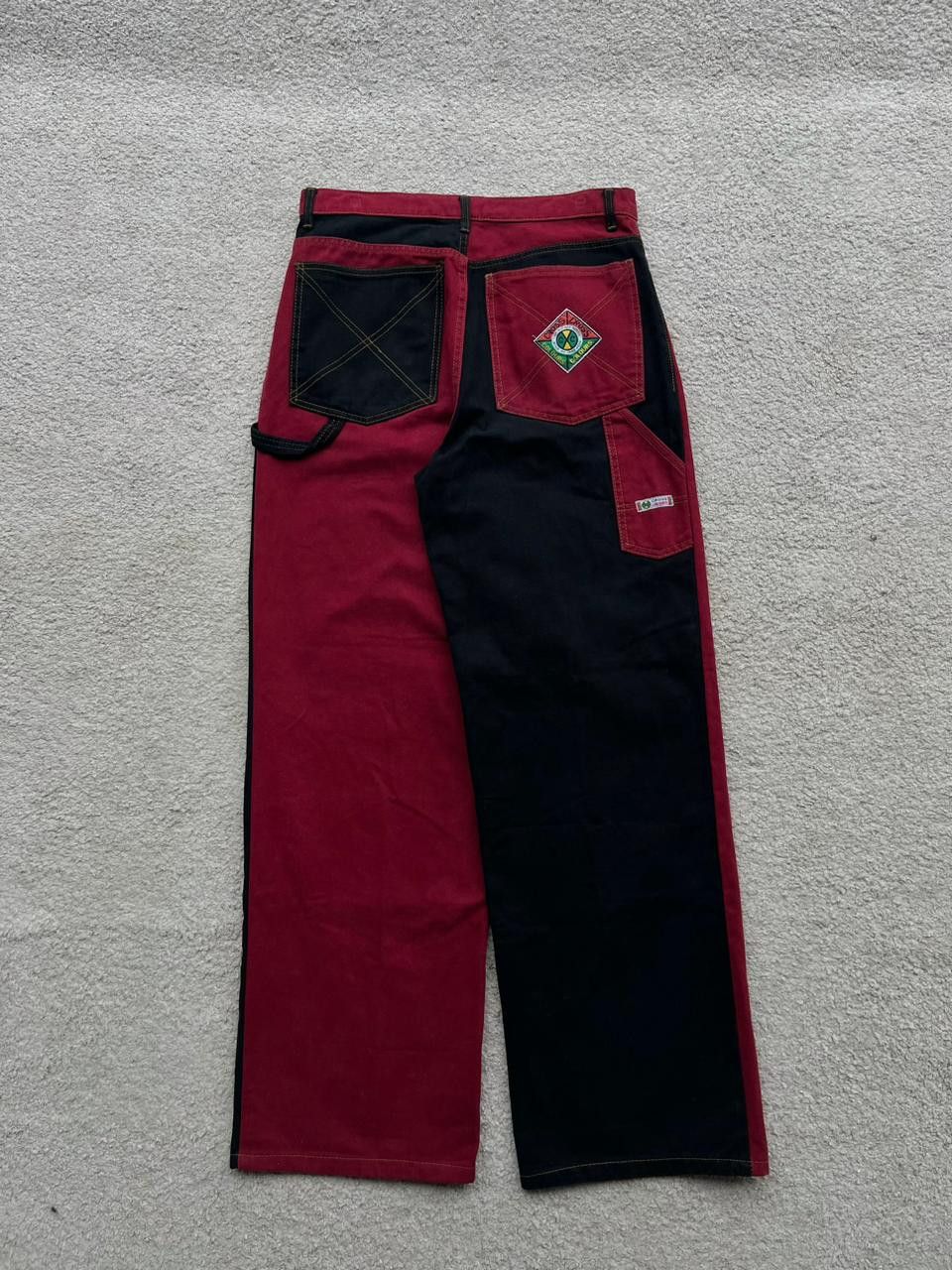Cross Colours RARE Vintage Cross Colours Two Tone Baggy Pants Size US 34 / EU 50 - 1 Thumbnail