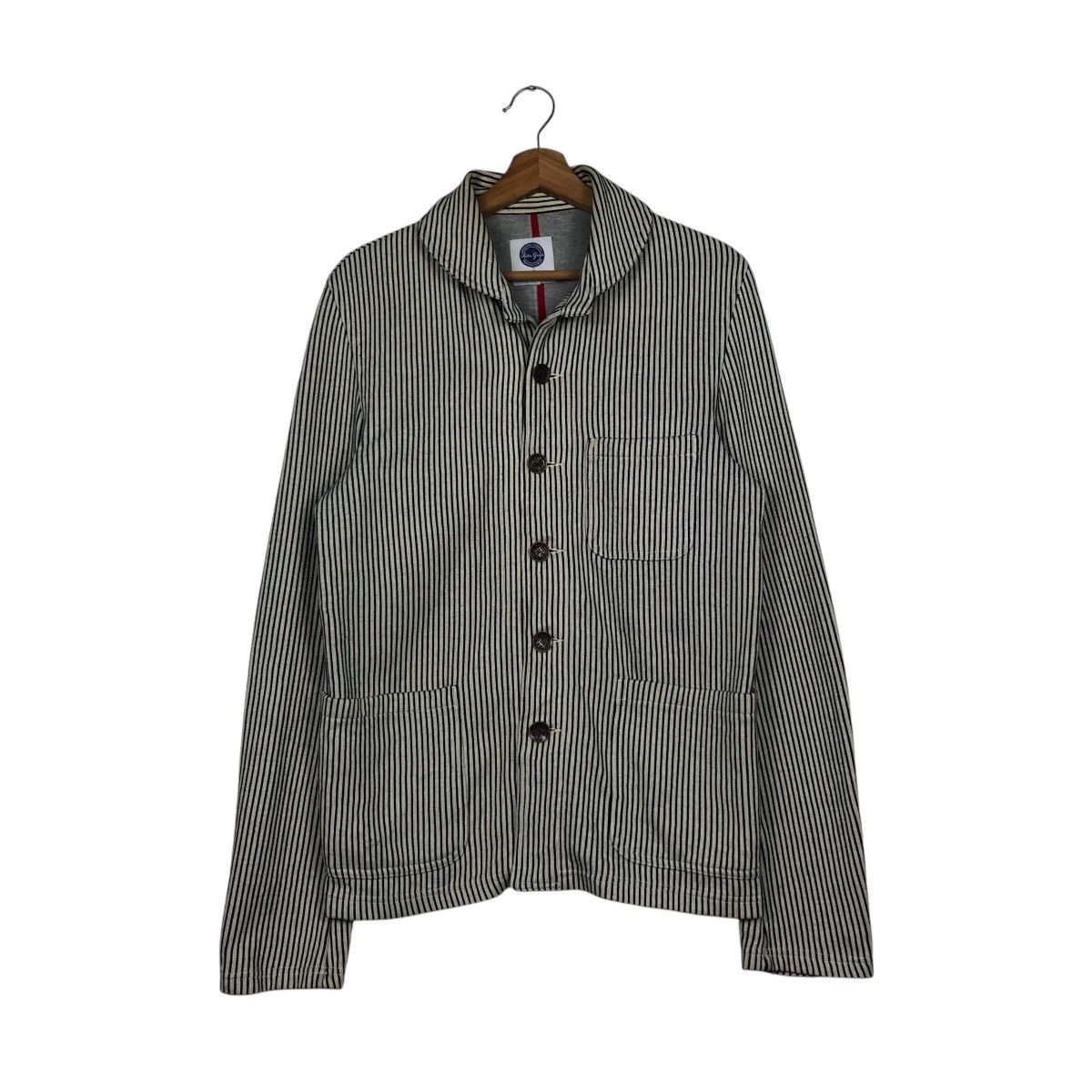 Japanese Brand 📌Worker Hickory Chore Jacket The Finest Made Issey Miyake Size US L / EU 52-54 / 3 - 2 Thumbnail