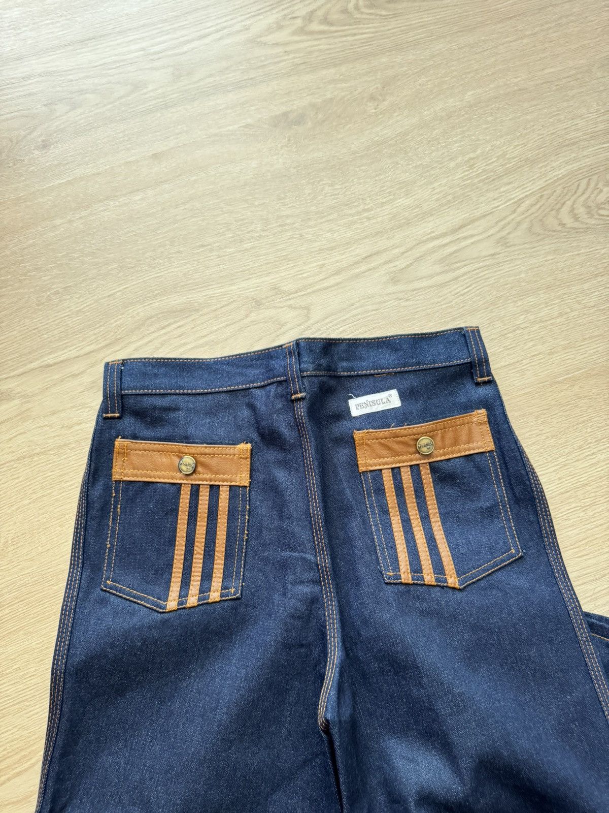 HippyTree Vintage 60-70’s Penisula Women’s Hippie Baggy Denim Jeans Size 32" / US 10 / IT 46 - 6 Thumbnail