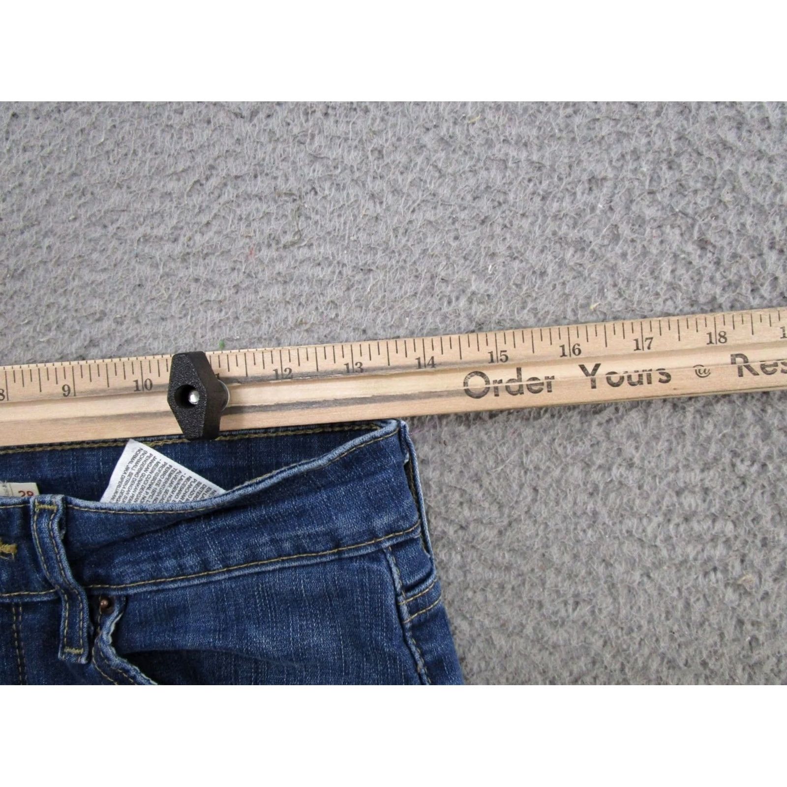 Levi's Levi's 721 Slim Jeans Womens 28x30 Blue Stretch Denim Hoodie Size 28" / US 6 / IT 42 - 6 Thumbnail
