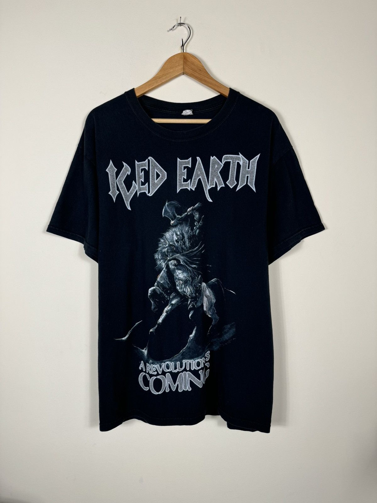 Band Tees × Vintage Iced Earth Fuck Posers Vintage Band T Shirt Size US XL / EU 56 / 4 - 2 Thumbnail