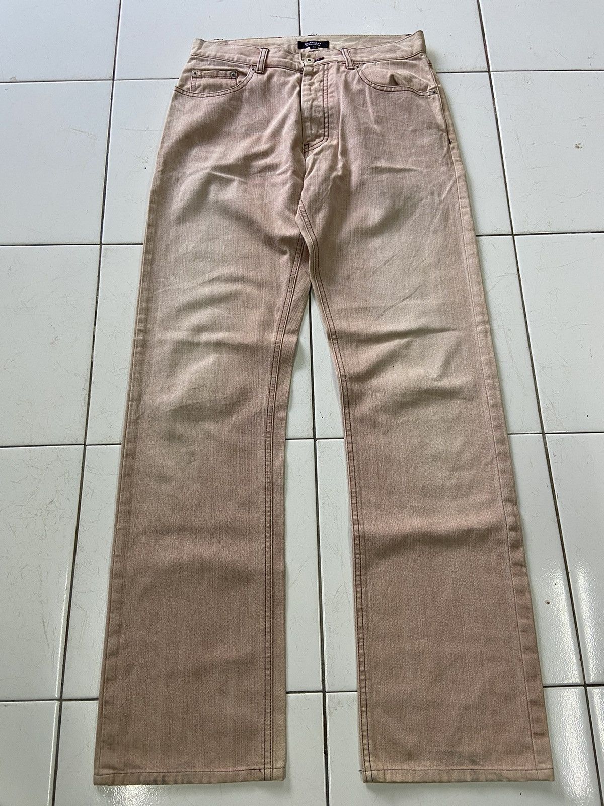 Burberry BURBERRY BLACK LABEL STRAIGHT JEANS Size US 29 - 1 Thumbnail