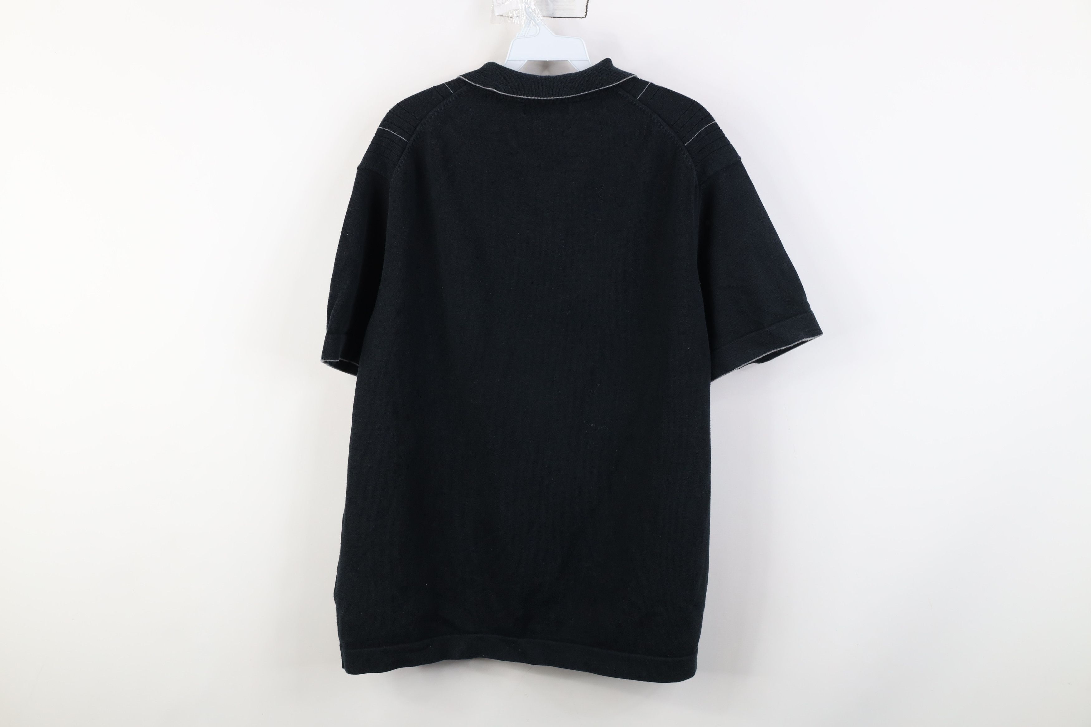 Banana Republic Vintage Banana Republic Ribbed Knit Pullover Polo Shirt Size US XL / EU 56 / 4 - 12 Thumbnail