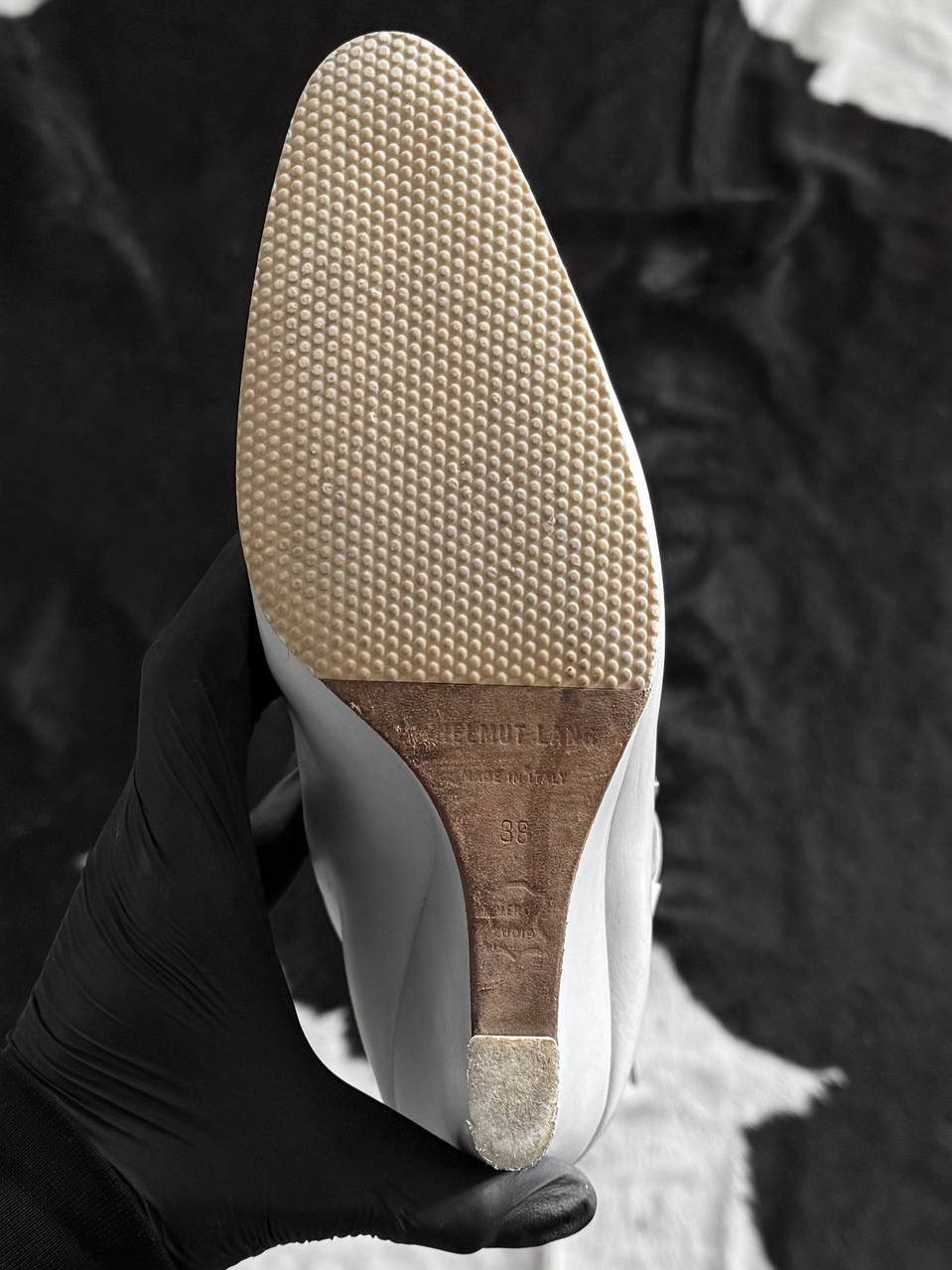 Helmut Lang 2003 Helmut Lang Avangard white leather boots / heels Size US 7.5 / IT 37.5 - 3 Thumbnail