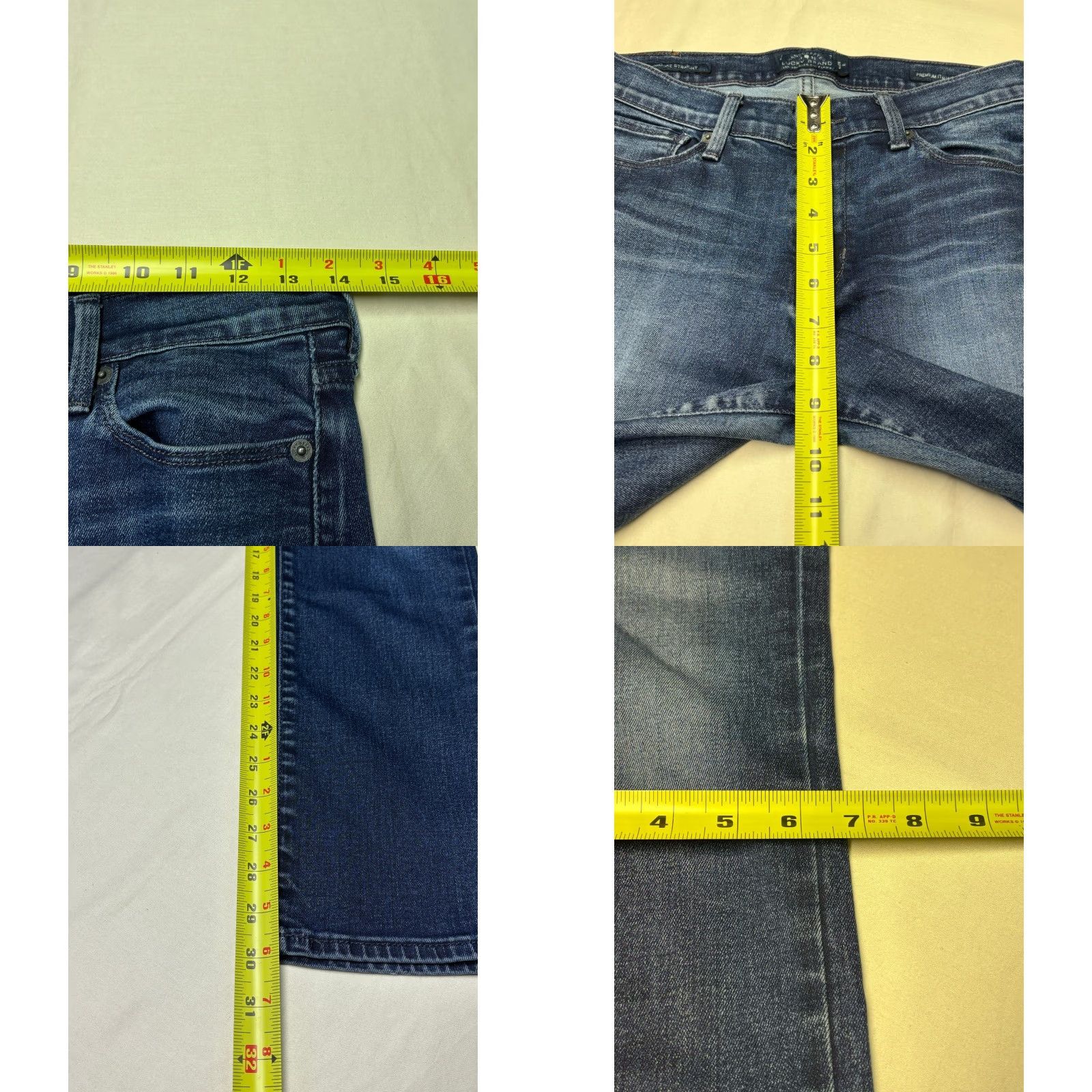 Lucky Brand Lucky Brand Brooke Straight Jeans Blue Premium Italian Stretch Womens 29 Inseam 30.5 5-Pocket Denim Stretch Vintage Not Included Size 29" - 9 Thumbnail