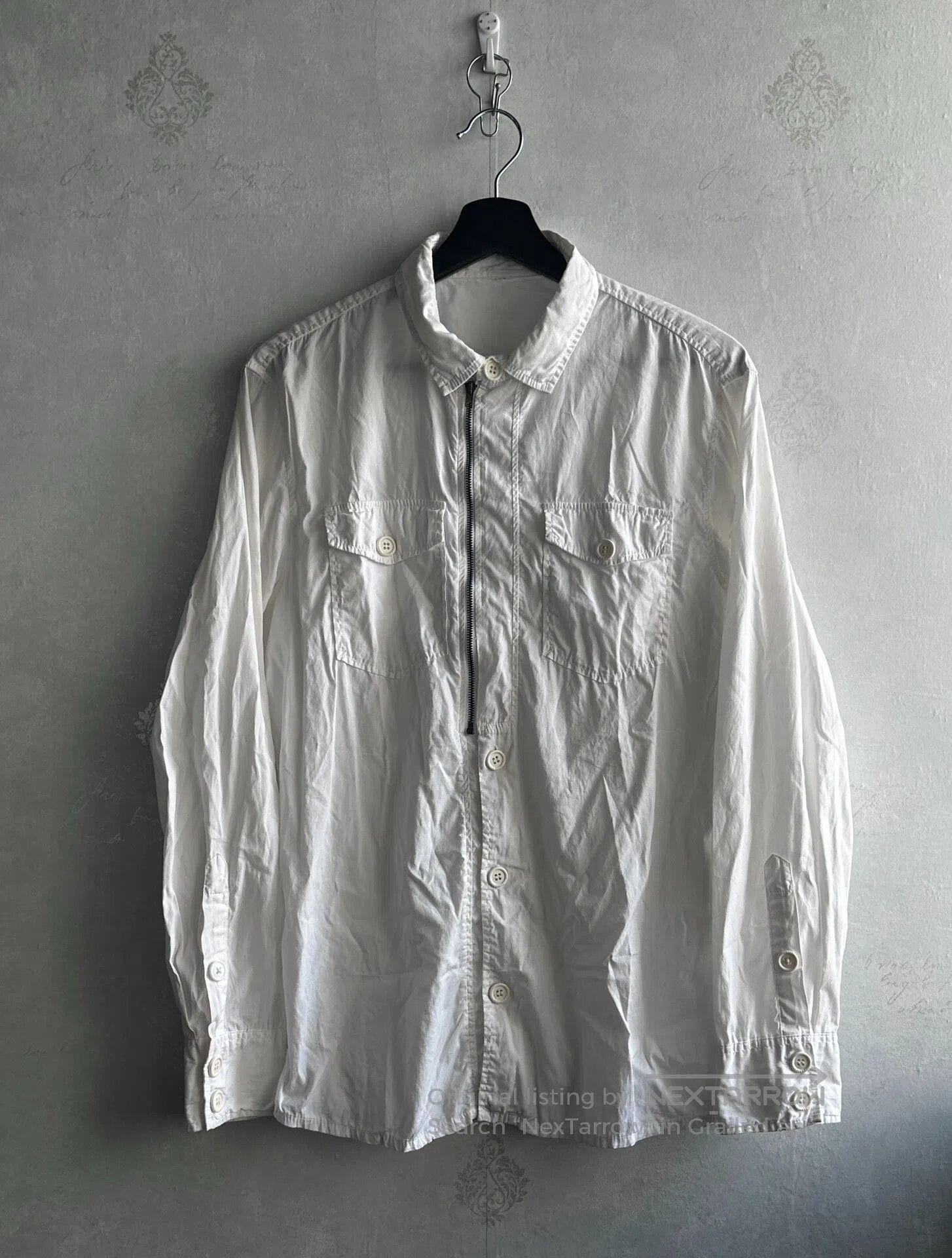 Dirk Bikkembergs Dirk bikkembergs 09ss Zippered White Shirt| Size US S / EU 44-46 / 1 - 2 Thumbnail