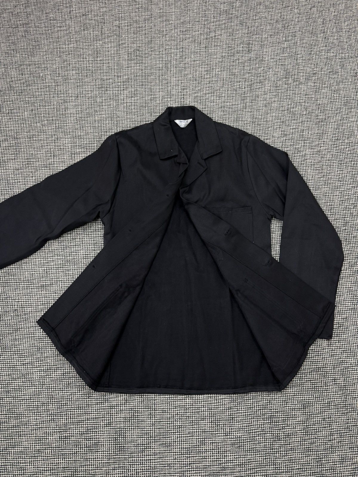 Vintage black moleskin French chore coat jacket work utility 70s/80s Size US S / EU 44-46 / 1 - 3 Thumbnail