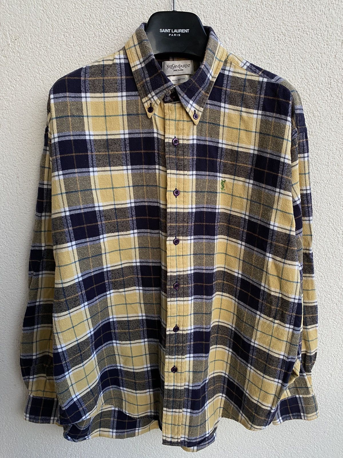 Flannel YSL Shirt Cotton Soft