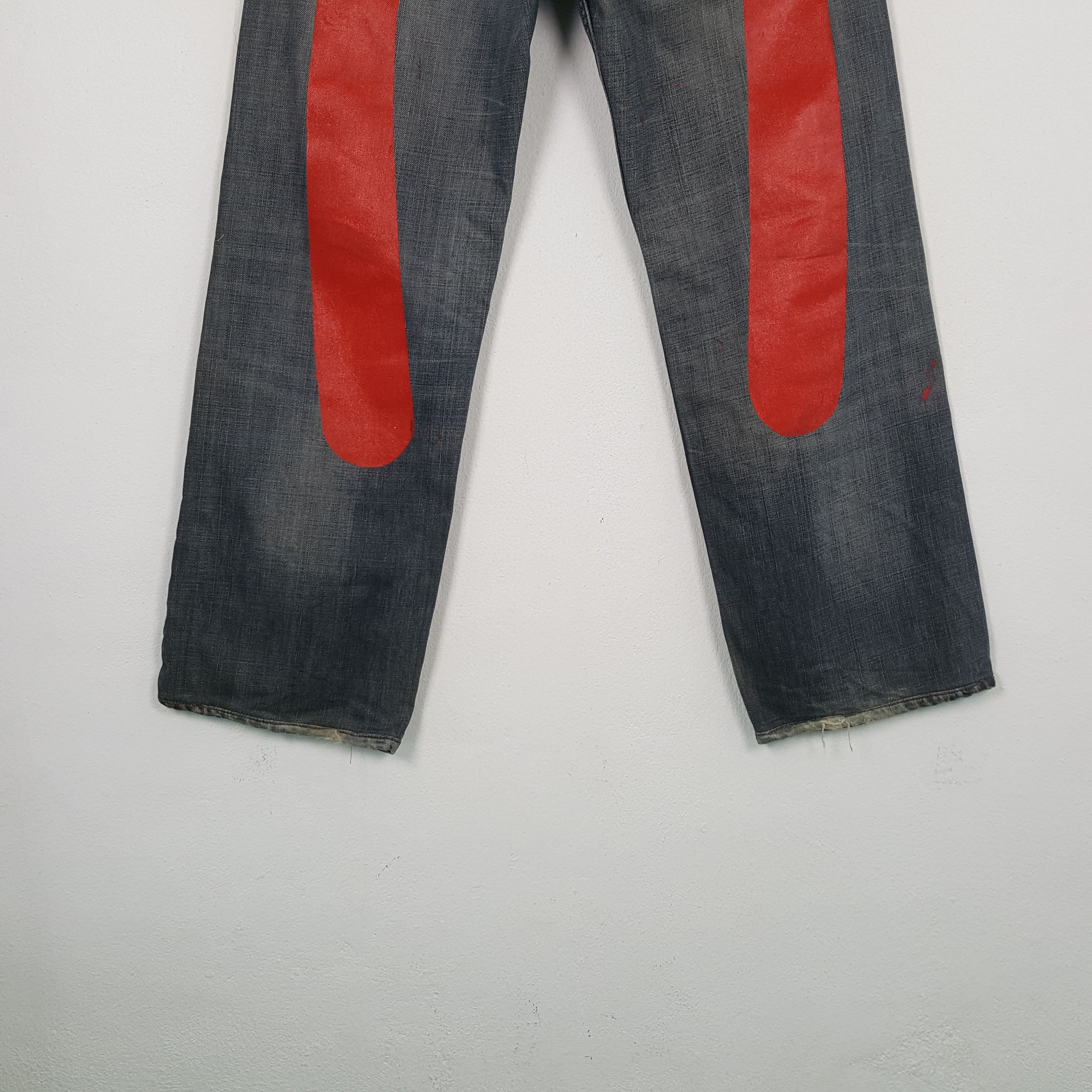 Evisu Evisu x Puma Japanese Brand Custom Daicock Jeans RR27 Size US 34 / EU 50 - 3 Thumbnail