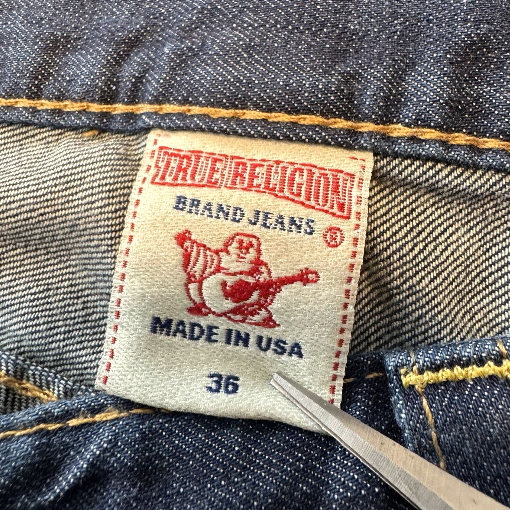 True Religion True Religion Jeans Men's Ricky Flap Pocket Relaxed Straight 36x33 Men’s Size US 36 / EU 52 - 7 Thumbnail