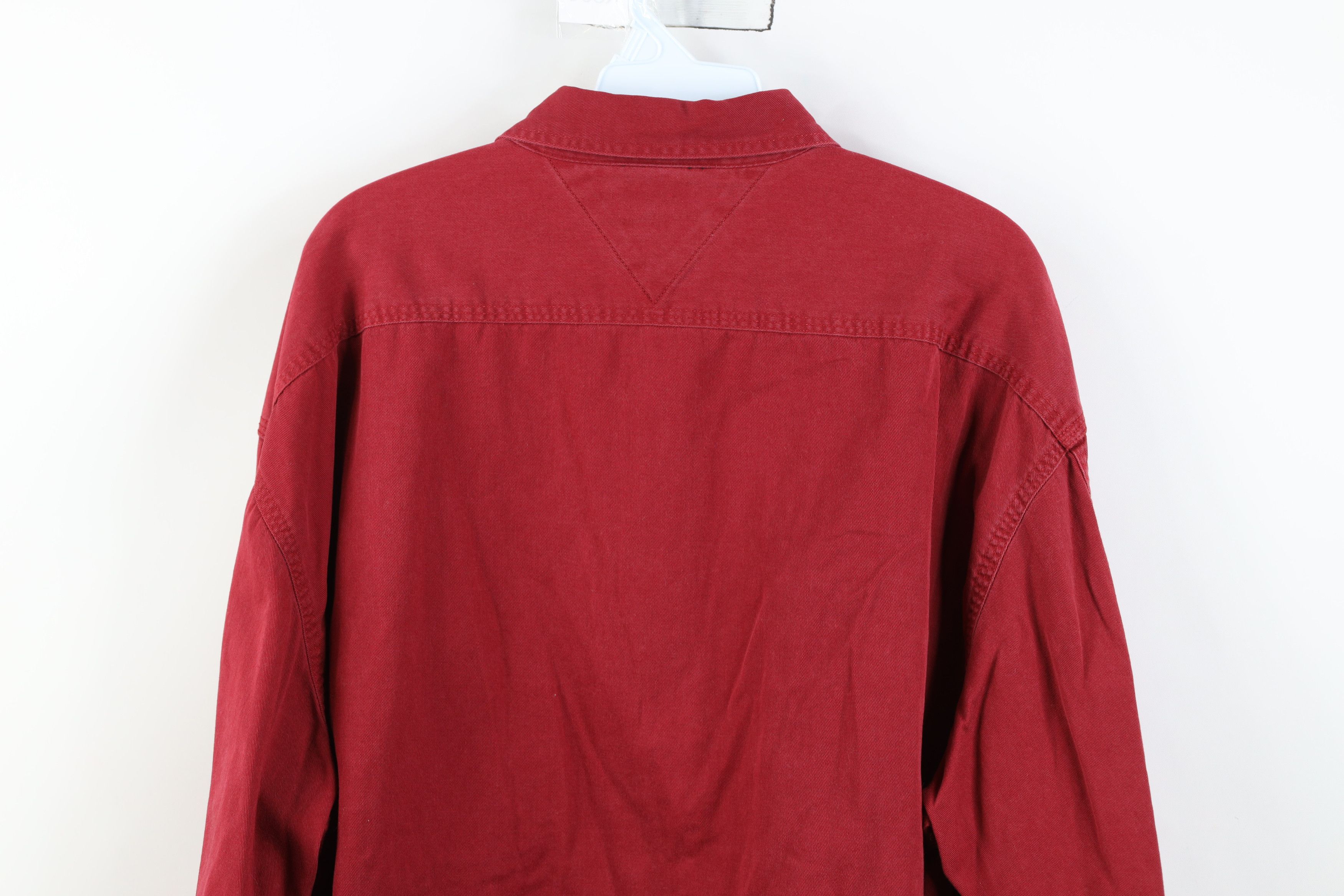 Tommy Hilfiger Vintage 90s Tommy Hilfiger Half Zip Pullover Shirt Jacket Size US L / EU 52-54 / 3 - 14 Thumbnail