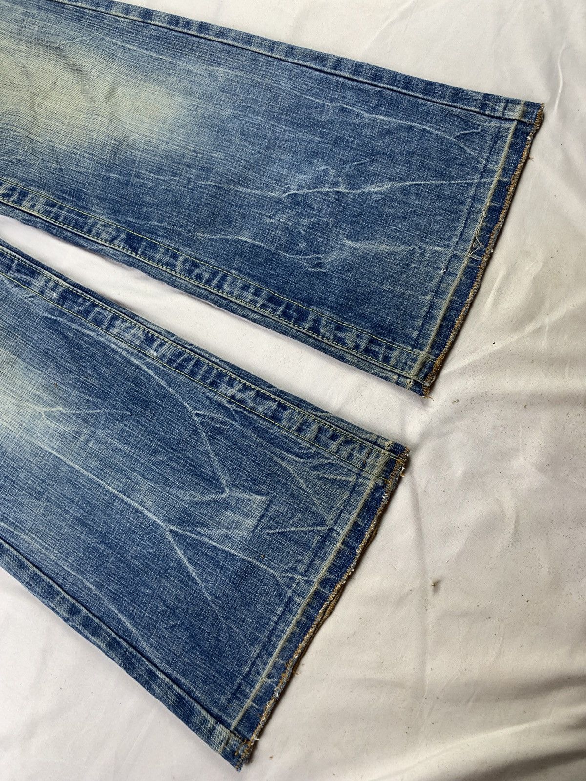 Japanese Brand 2000s Red Pepper Japan Low Rise Studded BaggyJeans Pants Size 30" / US 8 / IT 44 - 7 Thumbnail