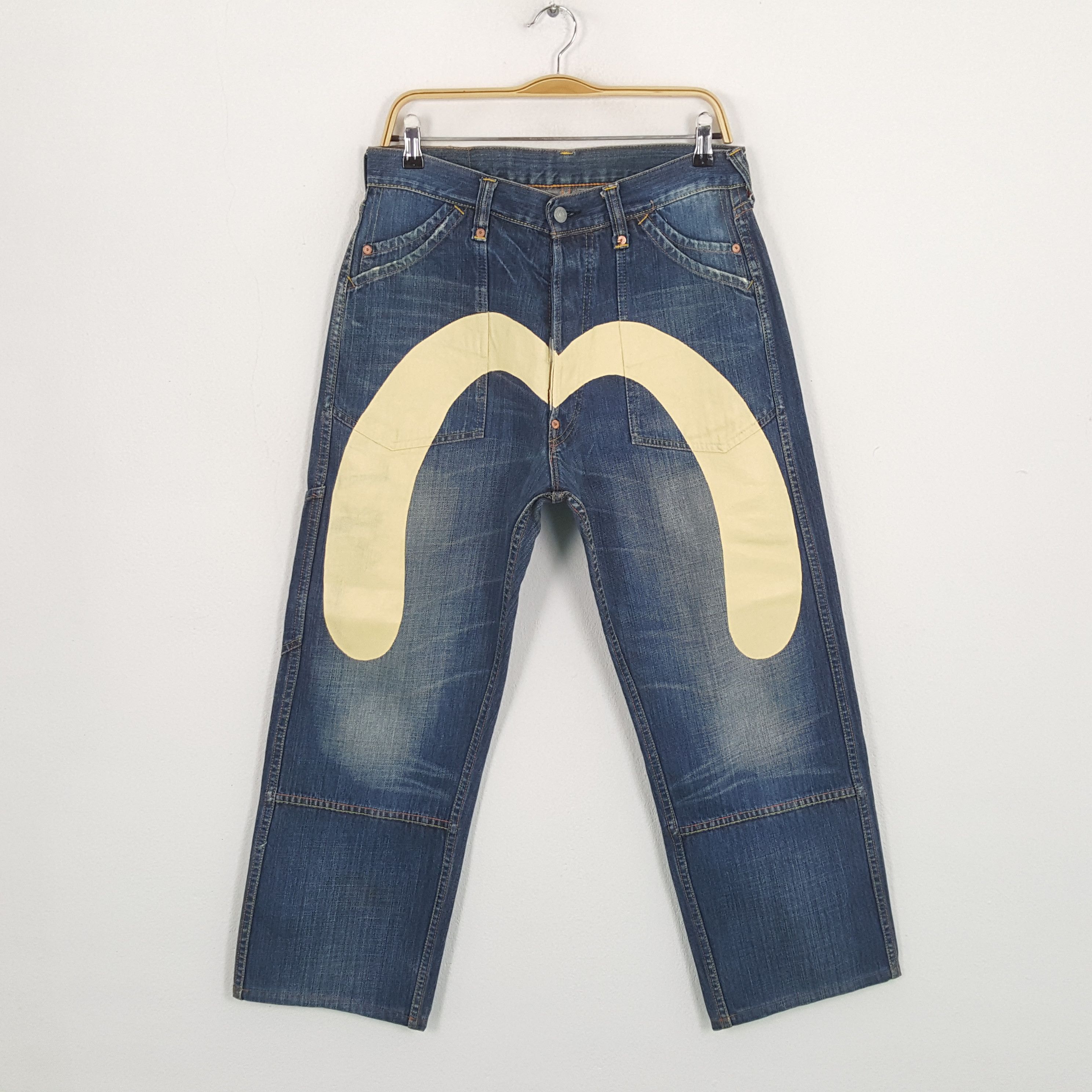 Evisu × Japanese Brand × Vintage Vintage EVISU Japanese Brand Daicock Custom Style Jeans Size US 31 - 1 Thumbnail