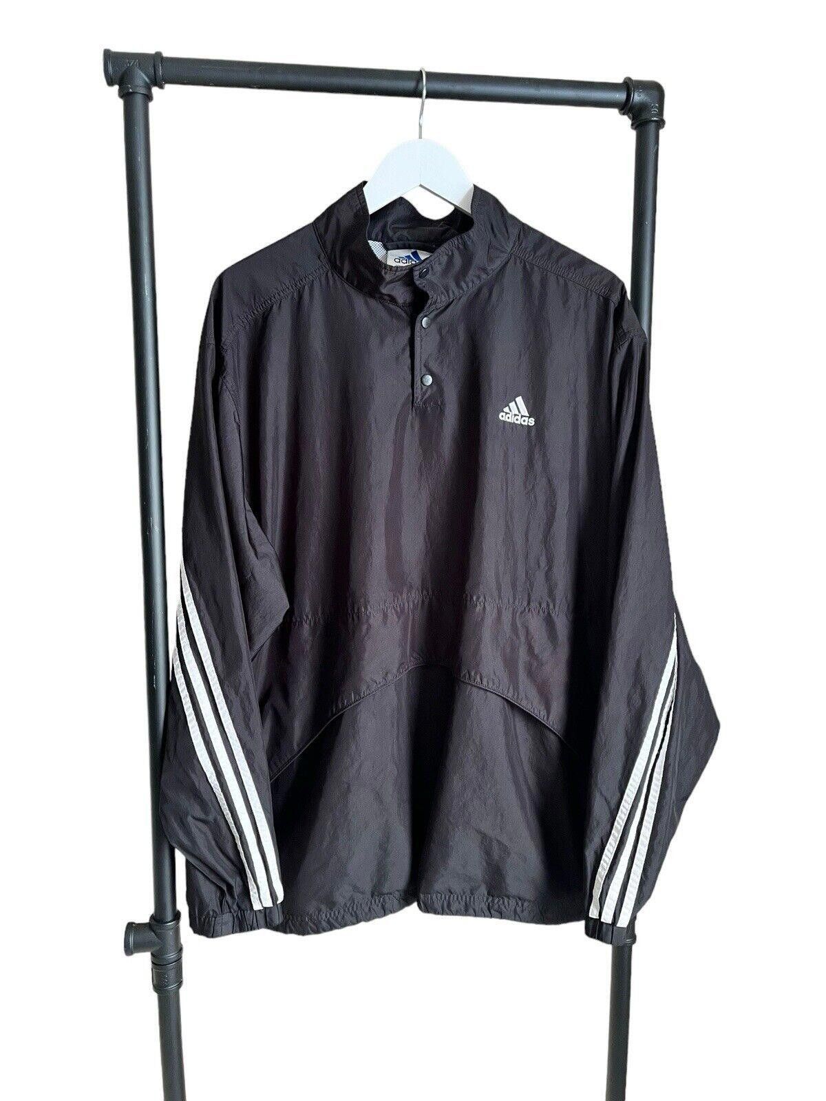 Adidas × Vintage Vintage 90s Adidas Pullover 3- Snap Windbreaker Jacket Large Size US L / EU 52-54 / 3 - 1 Thumbnail