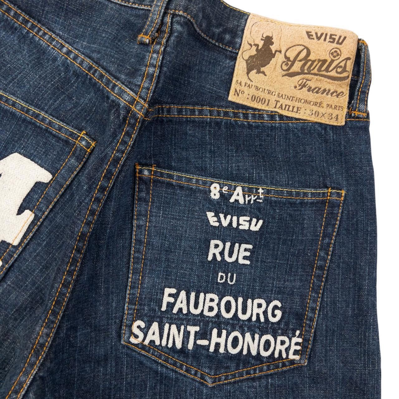 Evisu Vintage Evisu Paris 54 Embroidered Denim Jeans Size W28 Size US 28 / EU 44 - 6 Thumbnail