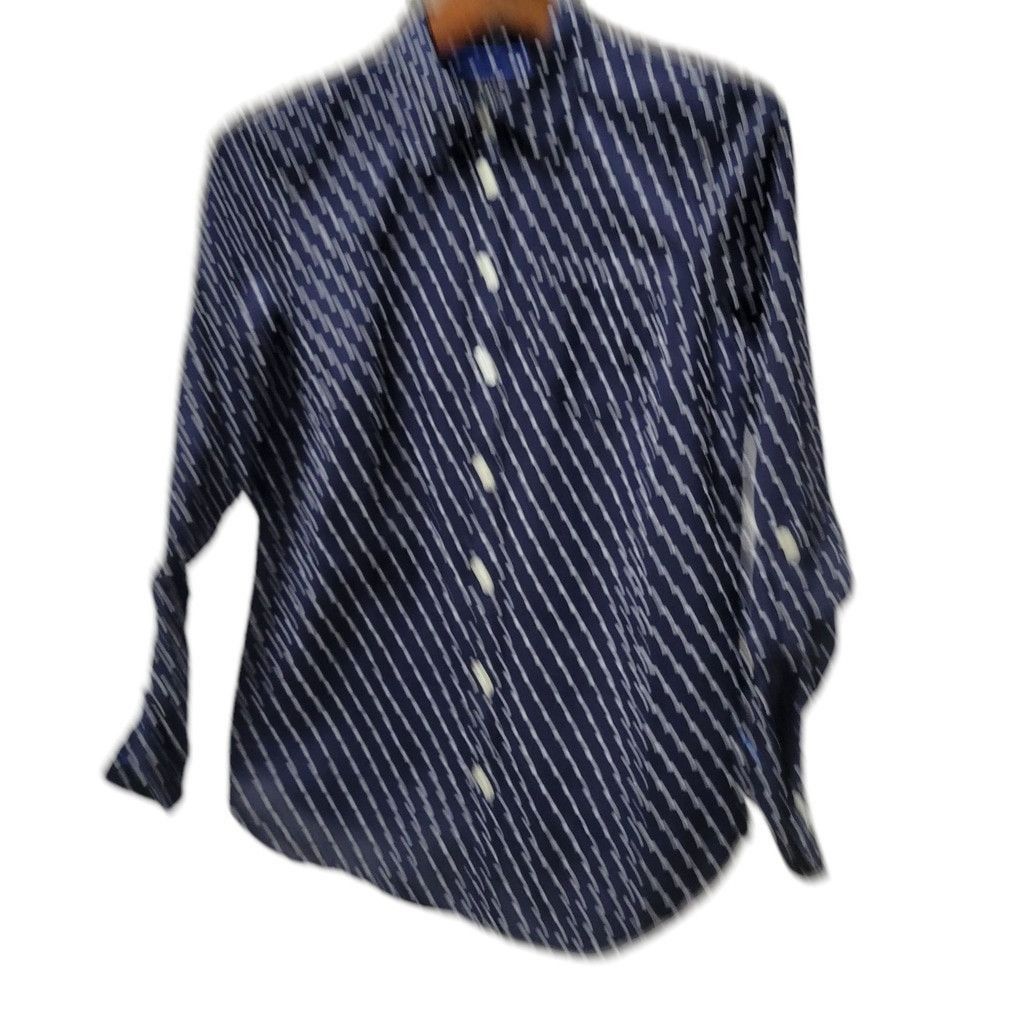 Talbots Talbots Women Roll-Tab Long-Sleeve Button-Up Cotton 10 Size L / US 10 / IT 46 - 2 Thumbnail