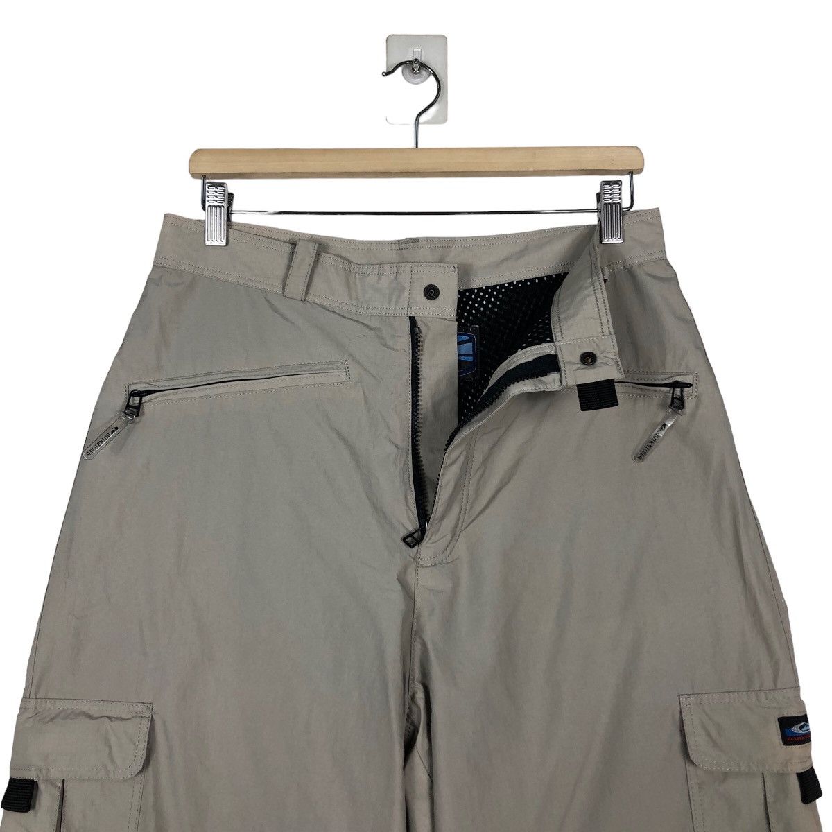 Japanese Brand Vintage Quicksilver Cargo Pants Multi Pocket Bondage Design Size US 32 / EU 48 - 12 Thumbnail