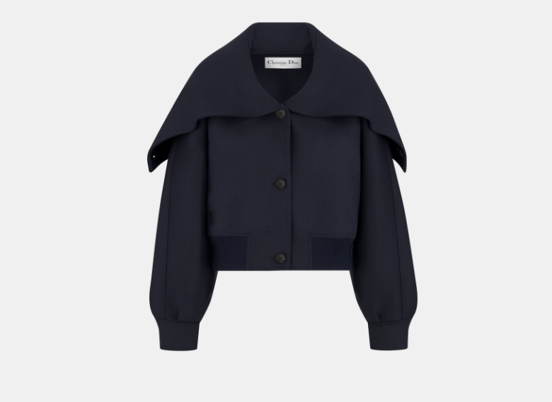 Dior o1w1db11225 450C37 Bomber Jacket in Navy Blue/White Size M / US 6-8 / IT 42-44 - 1 Thumbnail