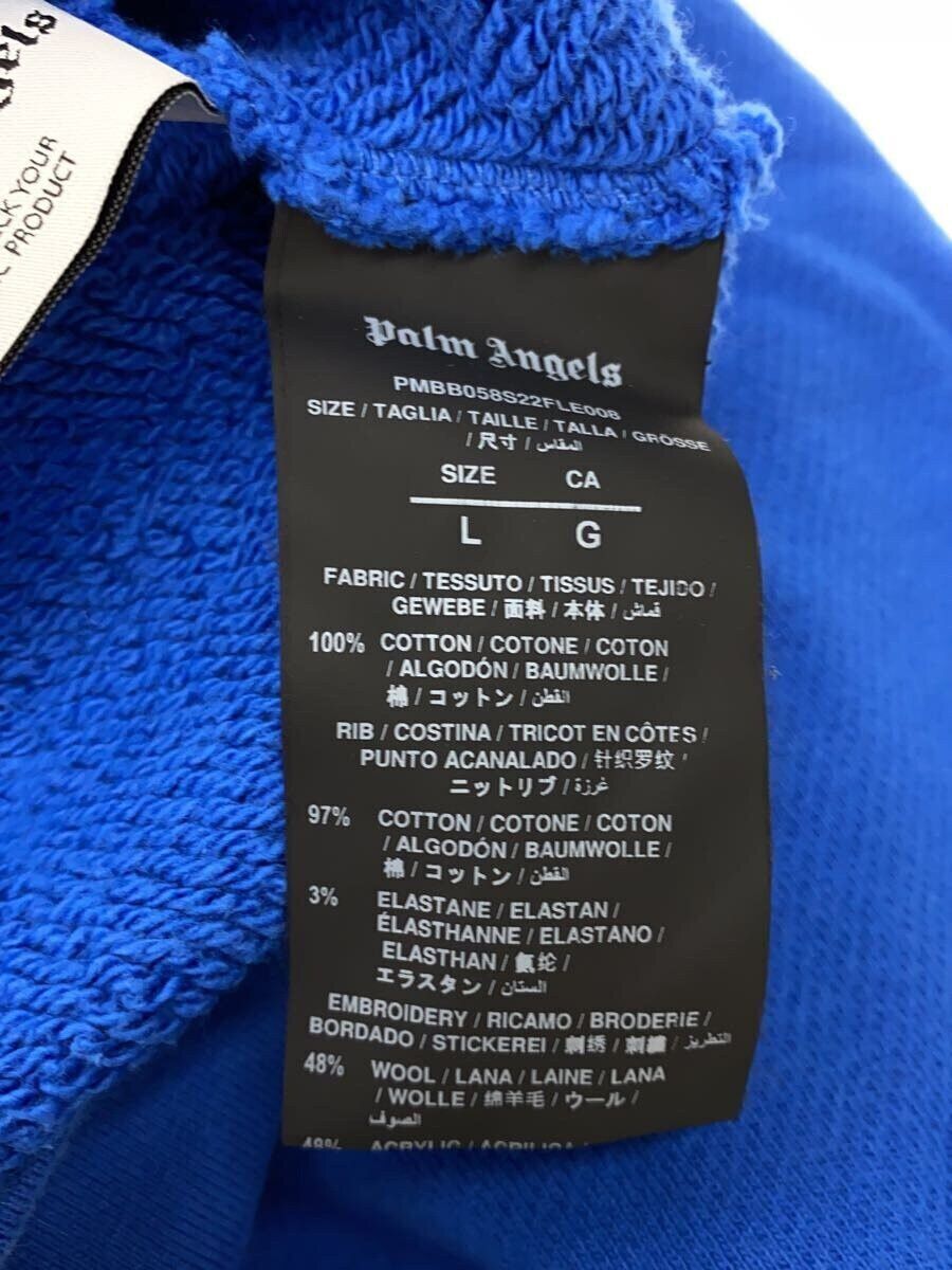 Palm Angels Palm Angels Cotton Hoodie Blue Size US L / EU 52-54 / 3 - 4 Thumbnail