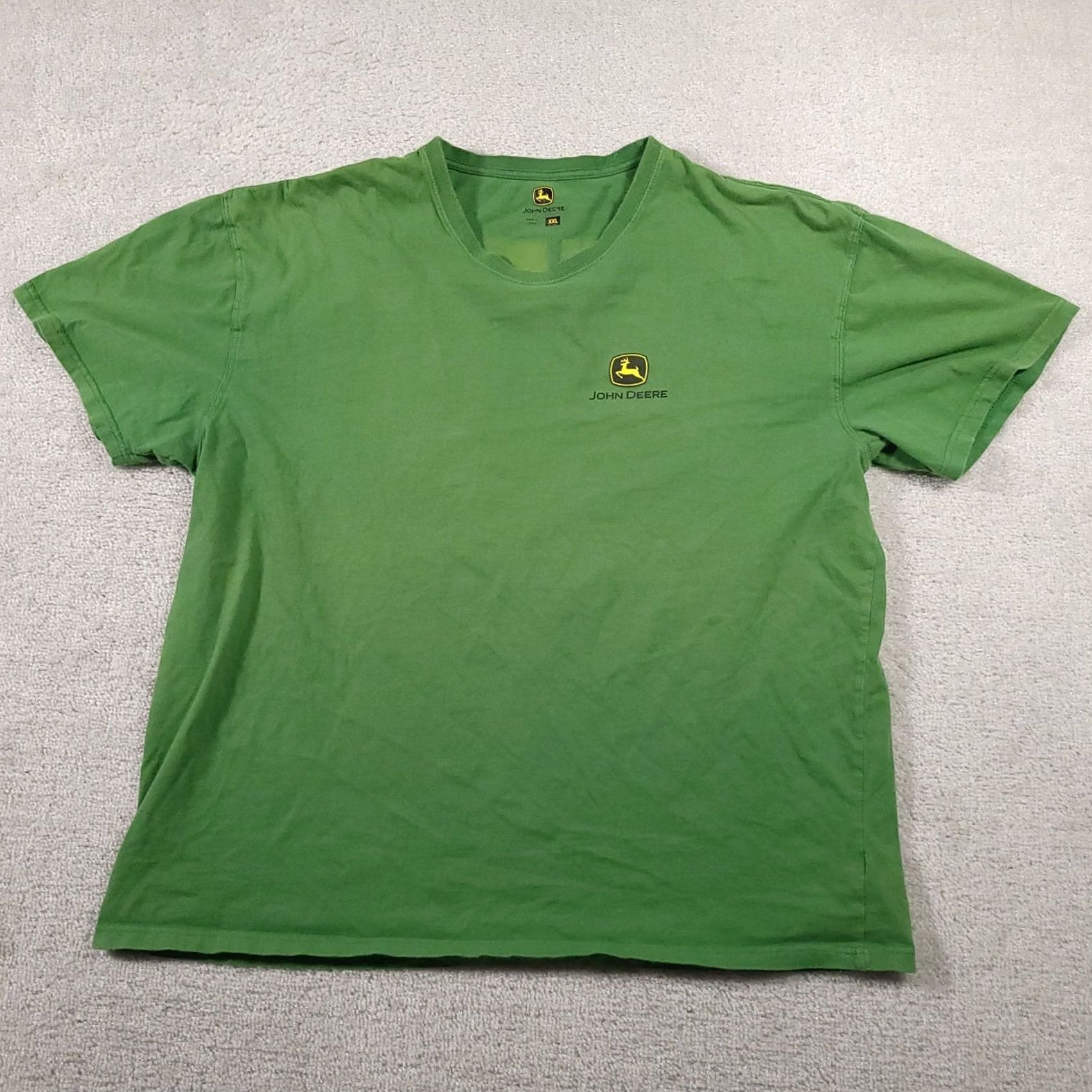 John Deere VINTAGE John Deere Tractor T Shirt Mens 2XL Green Grunge Workwear Farmer Shirt Mens Grunge Tractor John Deere Size US XXL / EU 58 / 5 - 2 Thumbnail